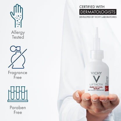 Vichy LiftActiv Retinol Specialist Serum 30ML - key benefits and product claims (view 4)