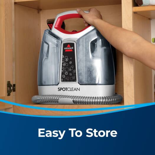 BISSELL SpotClean 3698E – Portable Spot Cleaner for Carpets & Upholstery (White)