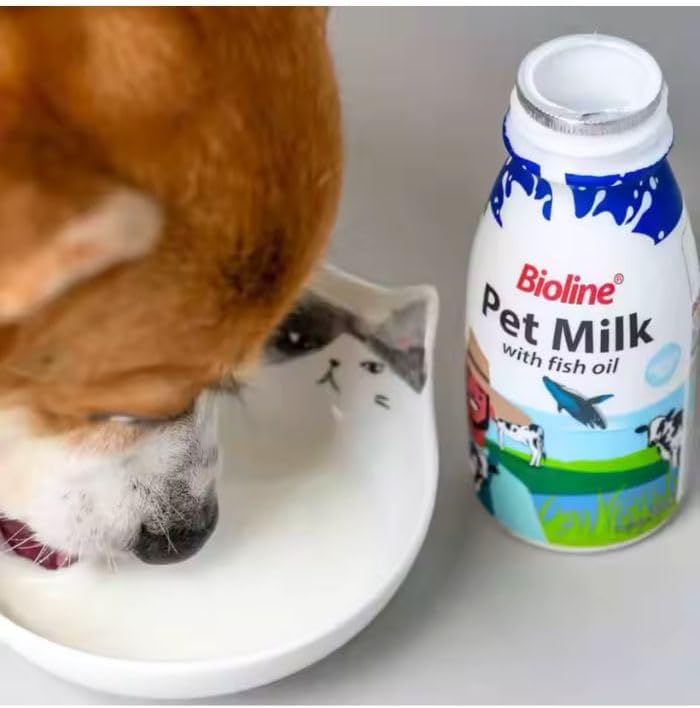 Bioline Pet Milk with Fish Oil – 220ml for Cats & Dogs (Healthy Growth Formula)