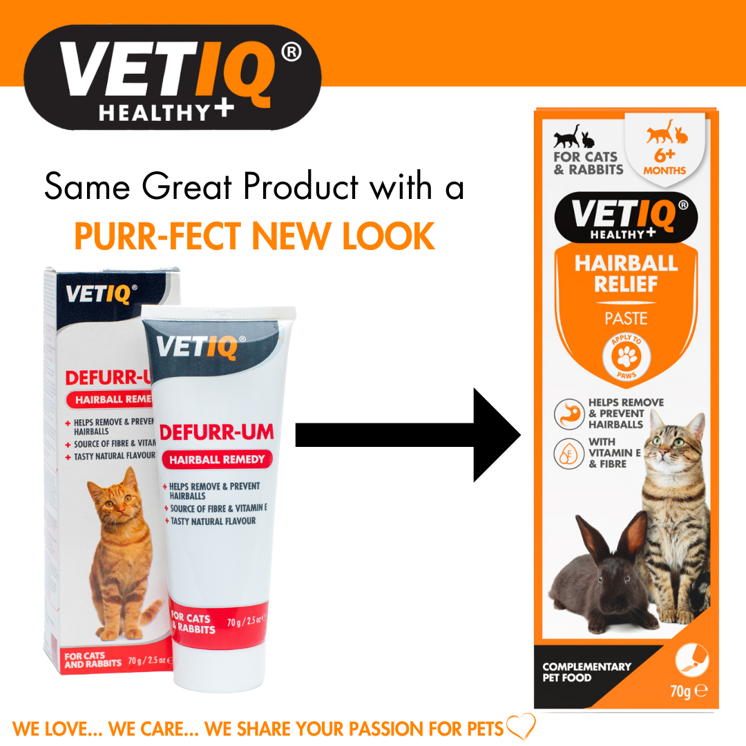 VETIQ Hairball Relief Paste – Digestive Support for Cats (70g, UK Brand)