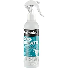 Animology Dog Breath Dental Spray – 250ml Fresh Mint Oral Hygiene – Alcohol‑Free, Non‑Sting Formula for All Breeds & Puppies Zipicka