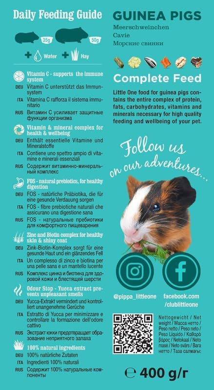 Little One Guinea Pig Food – 900g (Balanced Daily Nutrition)
