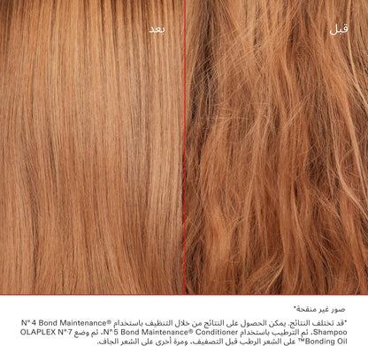 Olaplex No.7 Bonding Oil 30mL - before and after comparison (view 2)