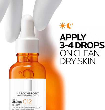 La Roche-Posay 12% Vitamin C Brightening Serum - key benefits and product claims (view 4)