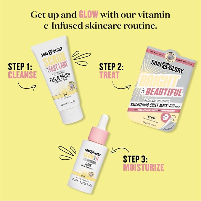 Soap & Glory In The Glow How 5% Glycolic Acid Exfoliating Tonic – 200 ml — Brightening, Smoothing & Pore‑Refining