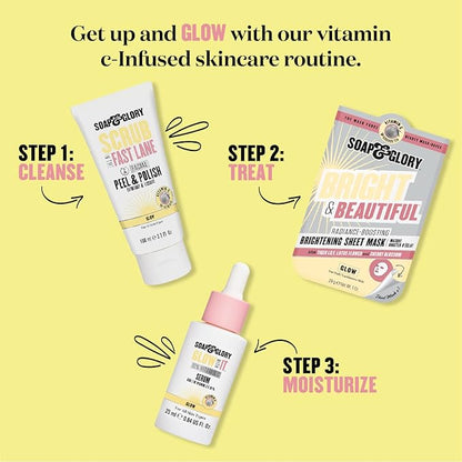 Soap & Glory In The Glow How 5% Glycolic Acid Exfoliating Tonic 200 ml - key benefits and product claims