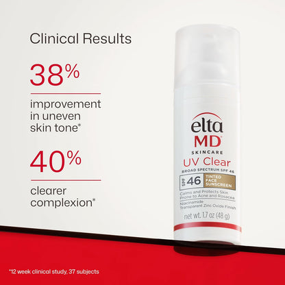 EltaMD UV Clear Tinted Sunscreen SPF 46 48g - key benefits and product claims (view 4)