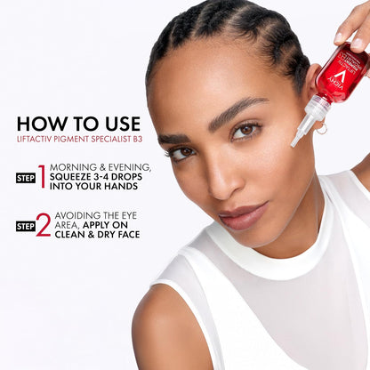 Vichy LiftActiv Specialist B3 Serum 30ML - product being applied (view 2)