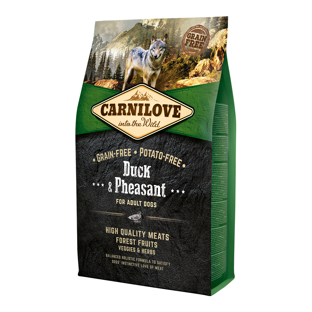 Carnilove Duck & Pheasant Dry Food for Adult Dogs – 4kg (Grain‑Free Natural Nutrition)