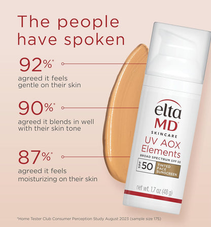 EltaMD UV Elements Tinted Sunscreen SPF 44 48g - key benefits and product claims (view 4)