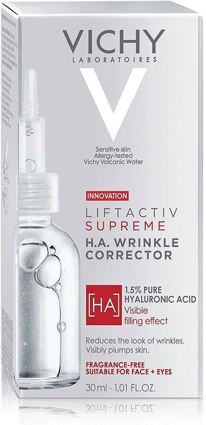 Vichy LiftActiv Supreme HA Filler Serum 30ML - pack detail and label