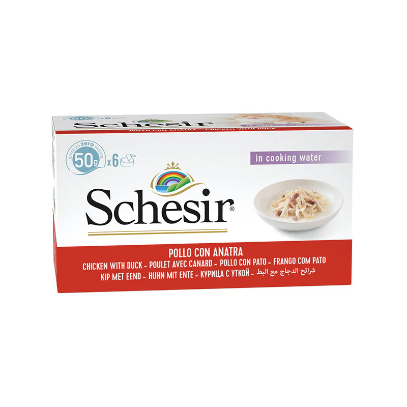 Schesir Tuna in Broth – Wet Cat Food 6 × 50g