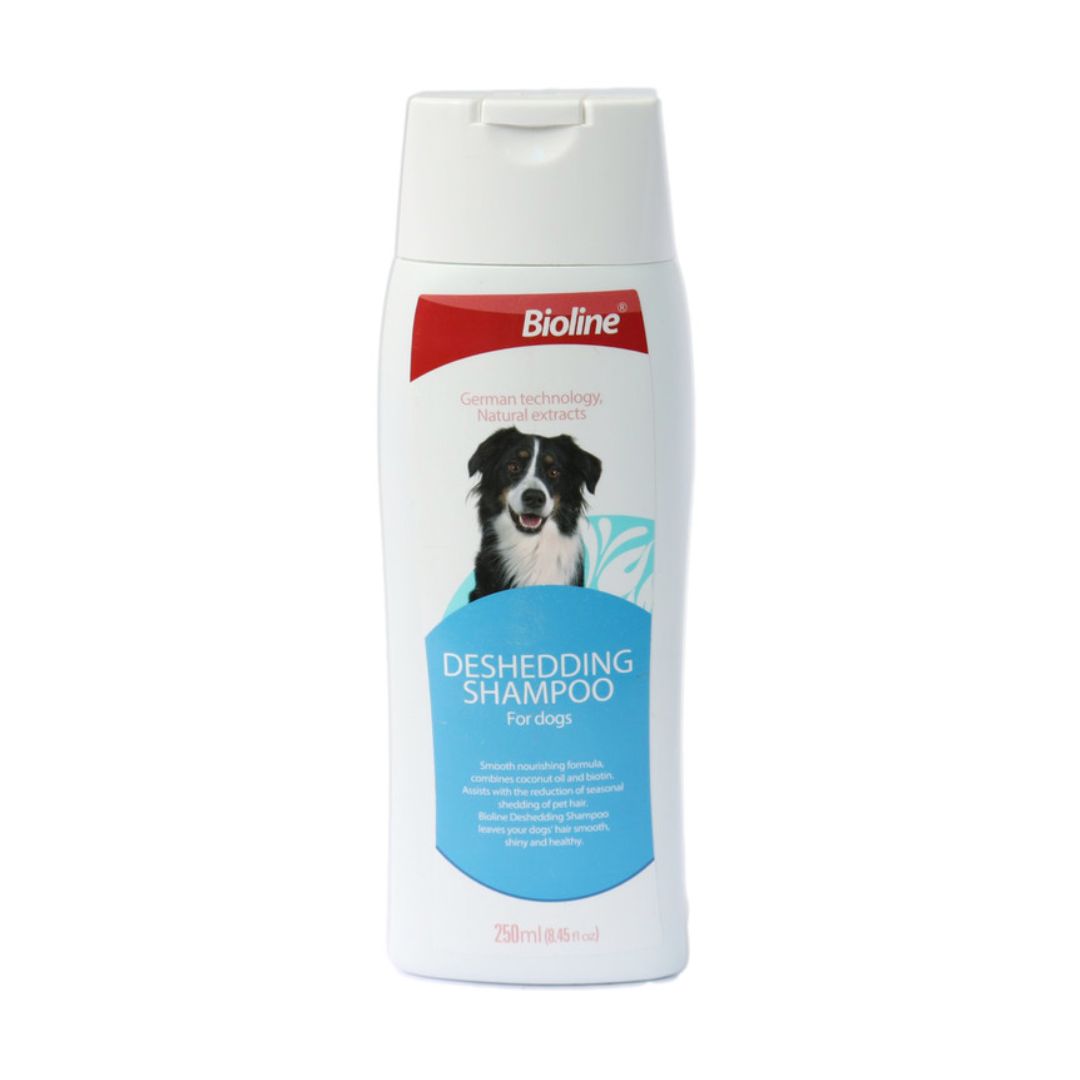 De‑Shedding Shampoo — Bioline Anti‑Shedding & Coat Strengthening Formula for Dogs (250ml)