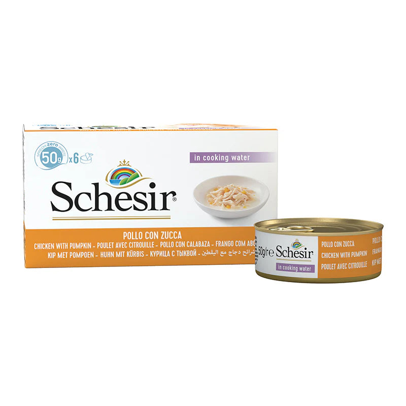 Schesir Tuna in Broth – Wet Cat Food 6 × 50g