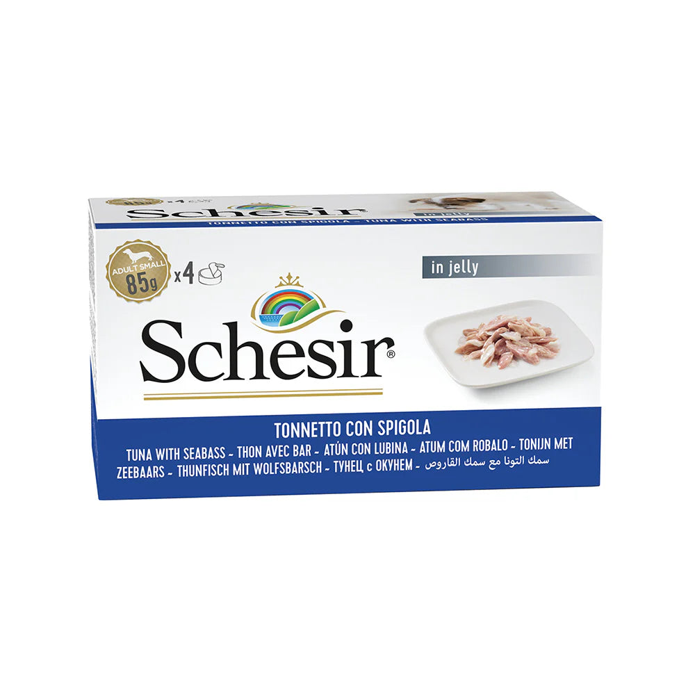 Schesir Premium Cat Food – Natural Tuna in Jelly (85g x4 Multipack)
