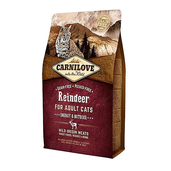 Carnilove Reindeer Dry Food for Adult Cats – 2kg (Grain‑Free Wild Protein Formula)