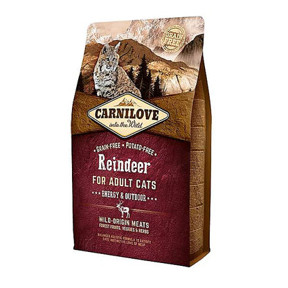 Carnilove Reindeer Dry Food for Adult Cats 2kg - front of pack