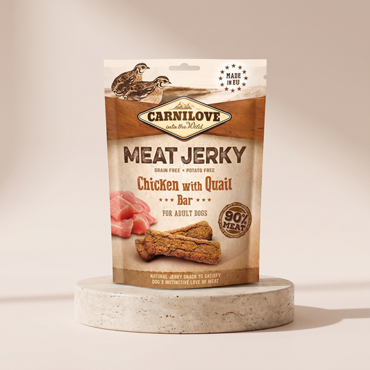 Carnilove Jerky Snack Chicken and Quail Bar for Dogs