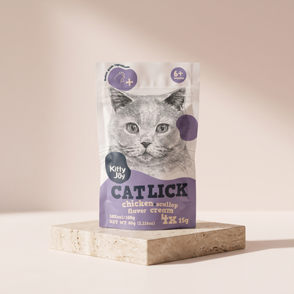 Cat Lick Chicken and Scallop Cream Cat Treats 60g