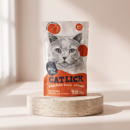 Cat Lick Chicken Flavor Cream Cat Treats 60g 4x15g