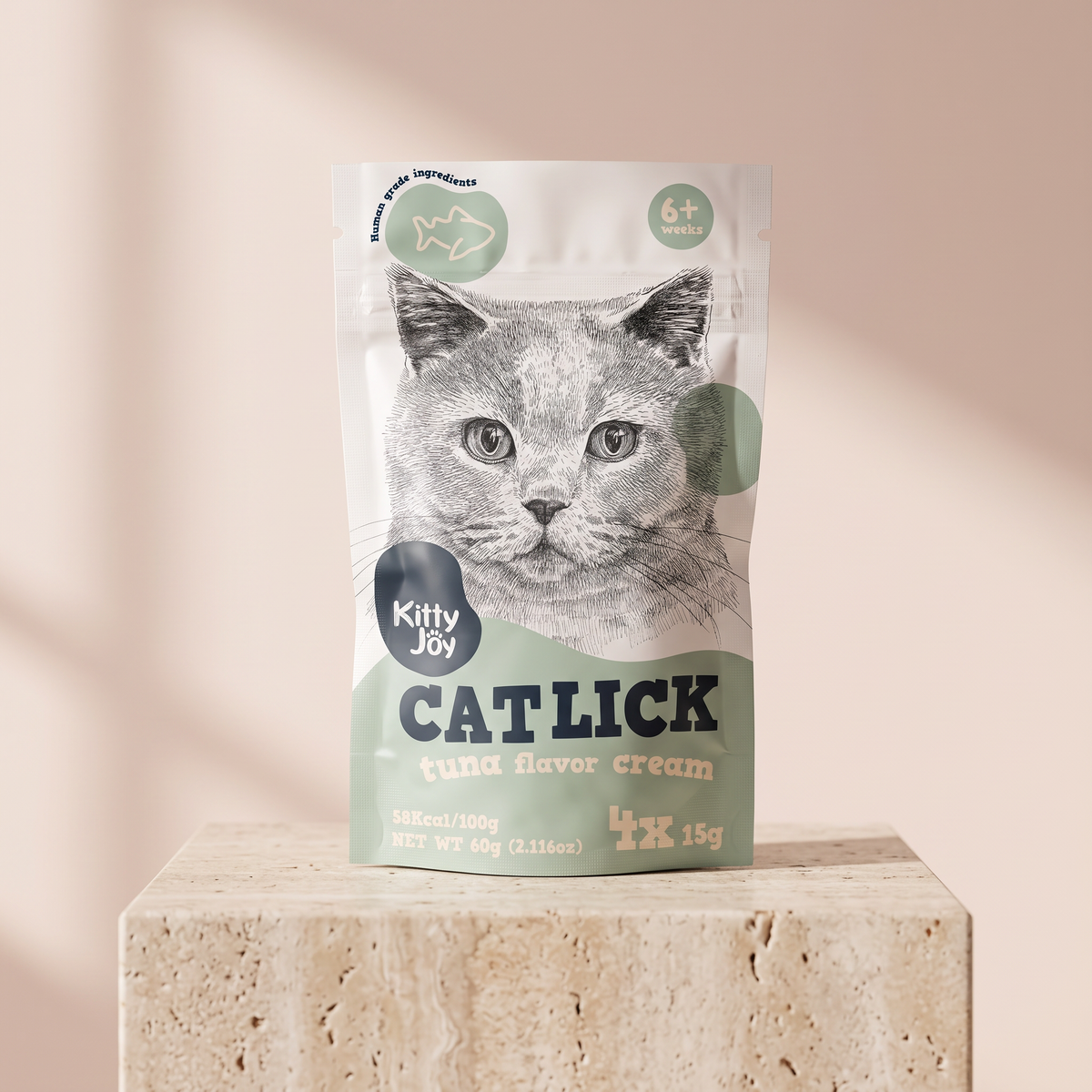 Cat Lick Tuna Flavor Cream Cat Treats 60g 4x15g