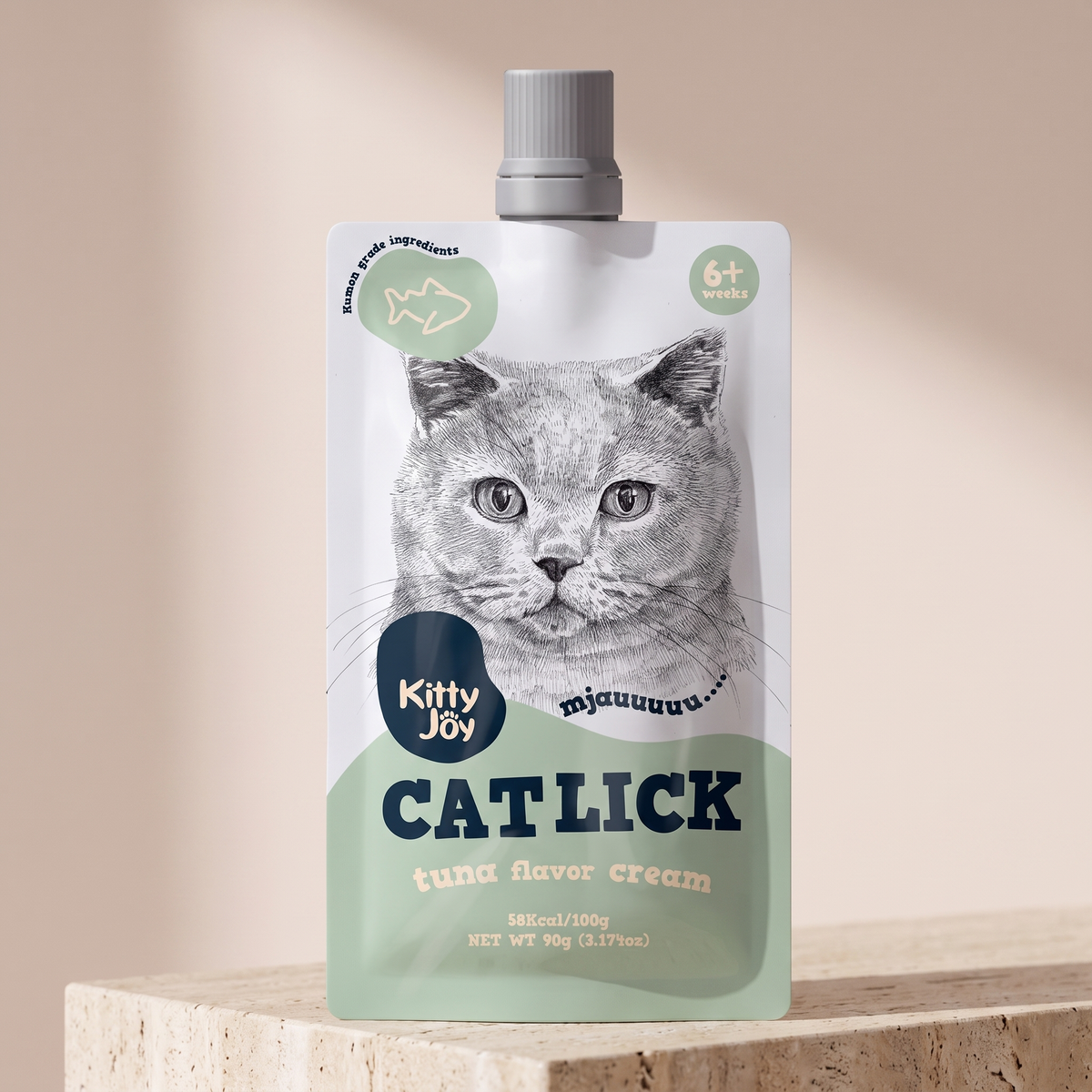 Kitty Joy Cat Lick Tuna Flavor Cream Cat Treats 90g